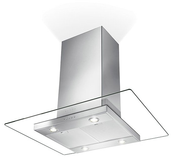 Вытяжка островная Faber GLASSY ISOLA/SP EV8 X/V A90 (110.0157.076)